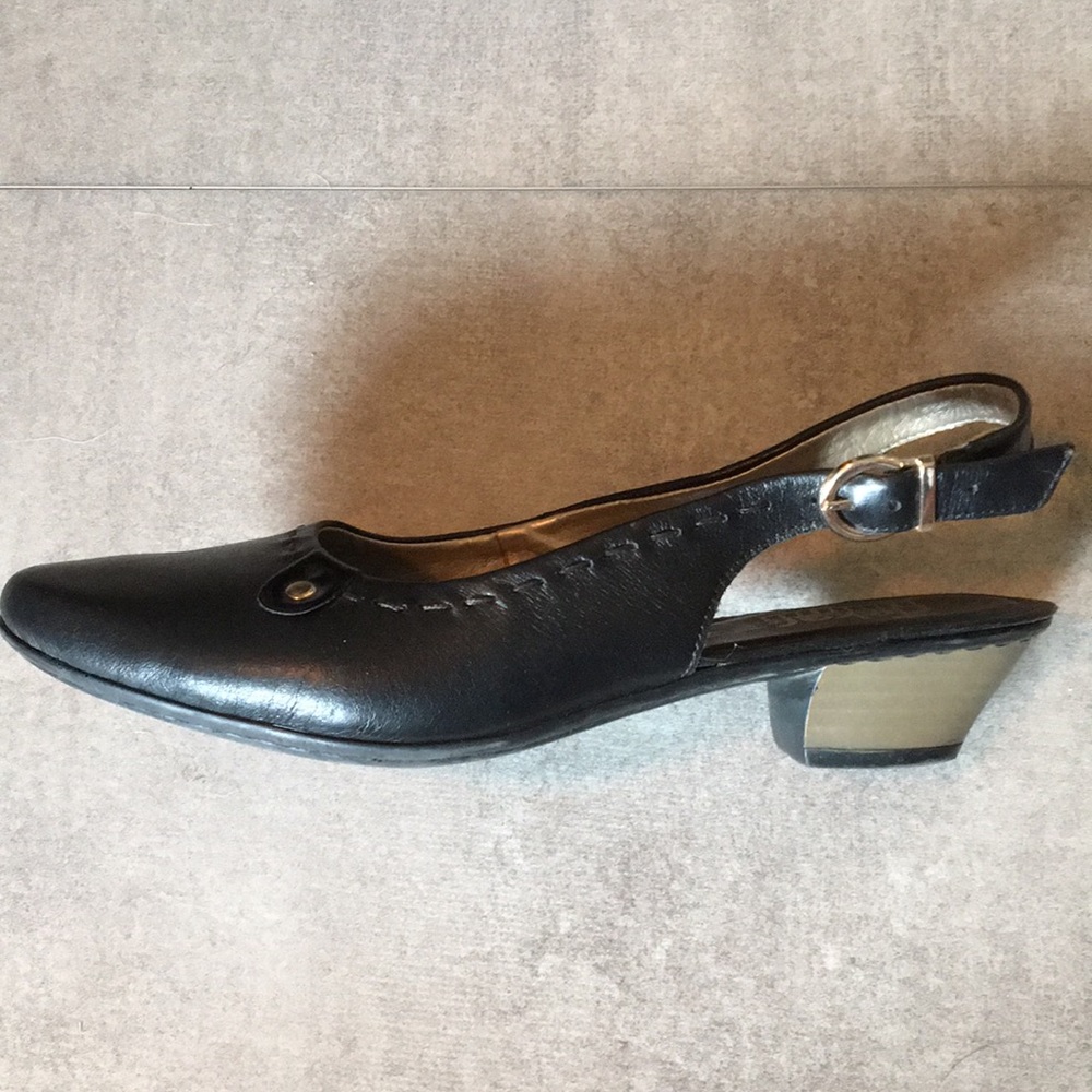 Rieker Black Flat (1 inch heel)
